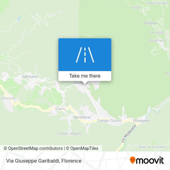 Via Giuseppe Garibaldi map