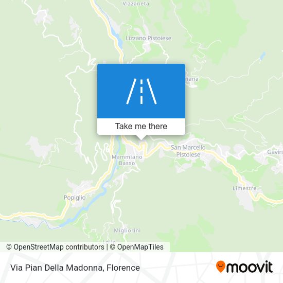 Via Pian Della Madonna map