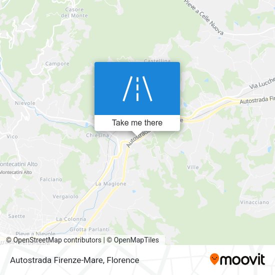 Autostrada Firenze-Mare map