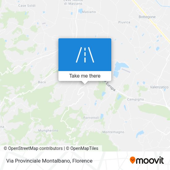 Via Provinciale Montalbano map