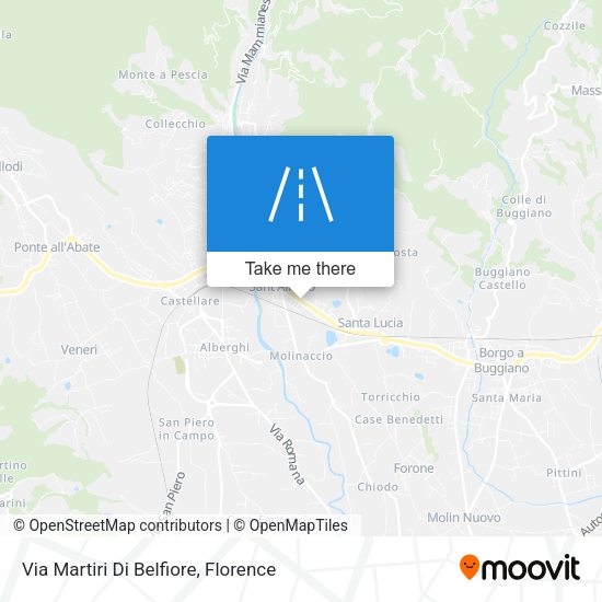 Via Martiri Di Belfiore map