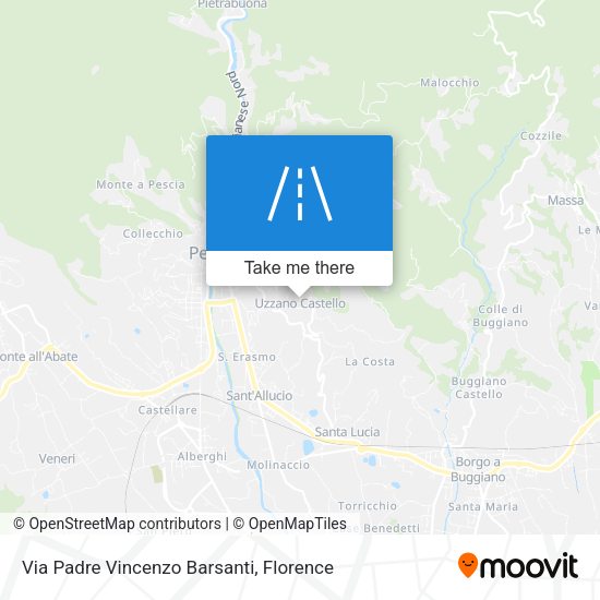Via Padre Vincenzo Barsanti map