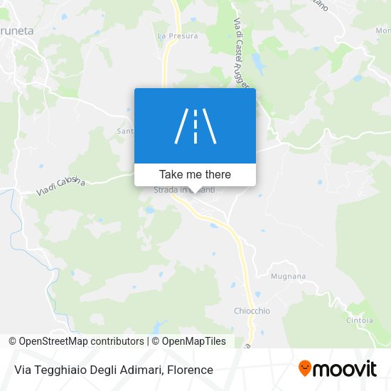 Via Tegghiaio Degli Adimari map
