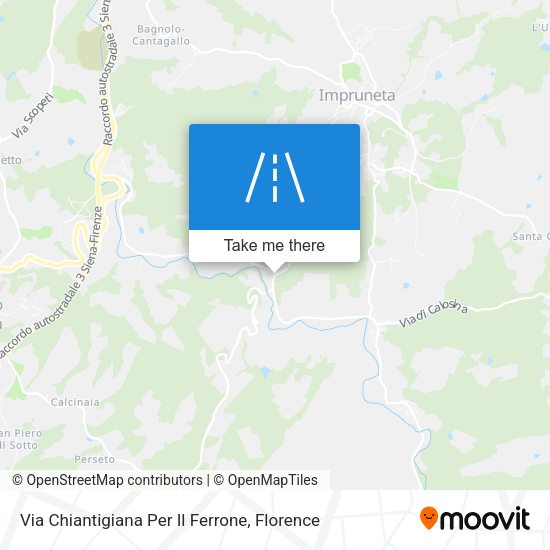 Via Chiantigiana Per Il Ferrone map