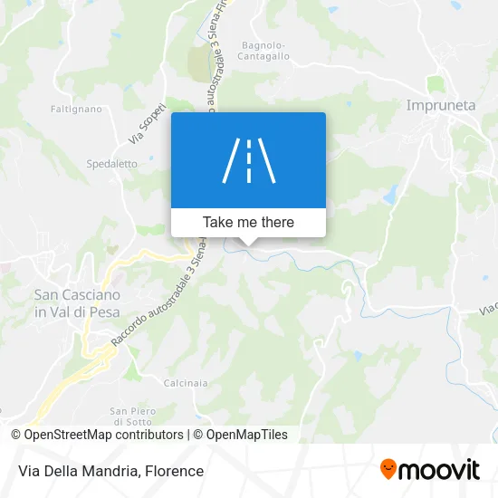 Via Della Mandria map