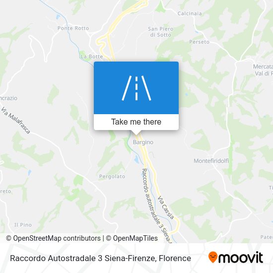 Raccordo Autostradale 3 Siena-Firenze map