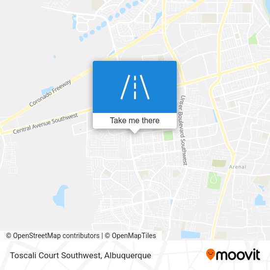 Mapa de Toscali Court Southwest