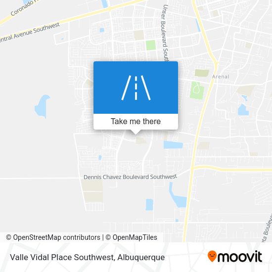 Valle Vidal Place Southwest map