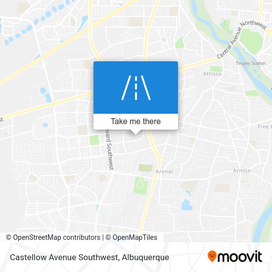 Castellow Avenue Southwest map