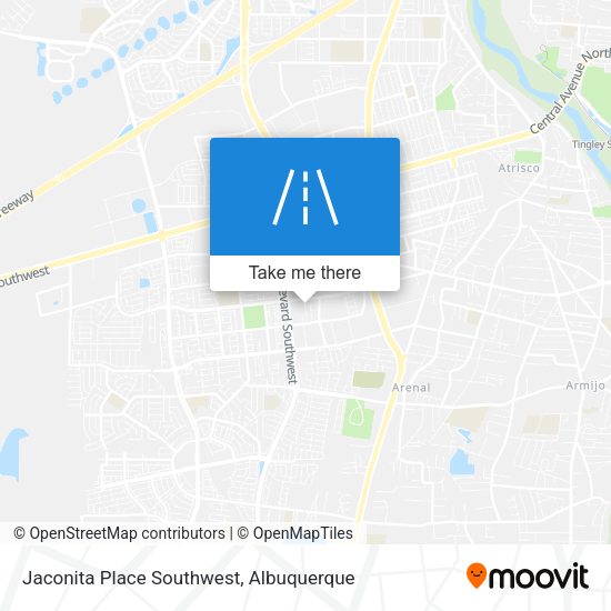 Jaconita Place Southwest map
