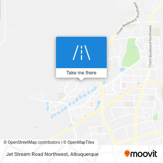 Mapa de Jet Stream Road Northwest