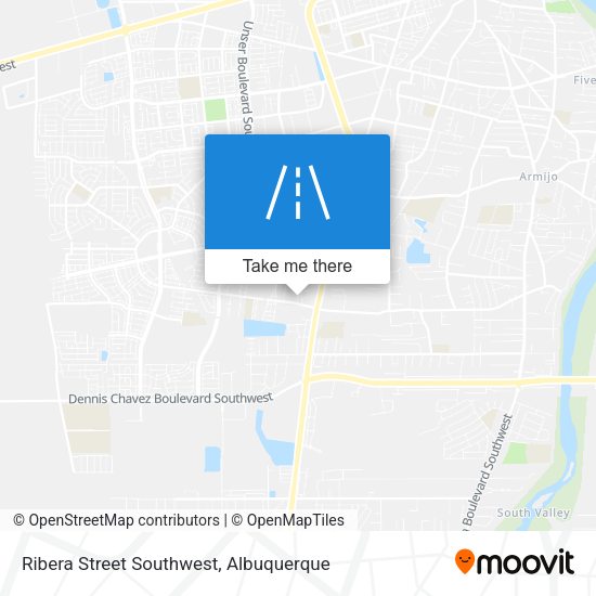 Mapa de Ribera Street Southwest