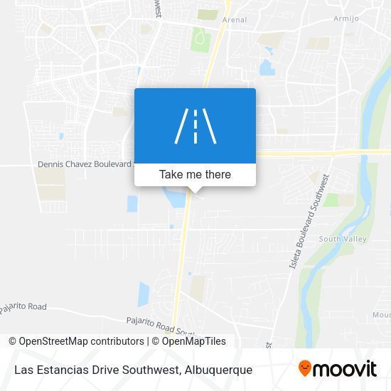 Las Estancias Drive Southwest map