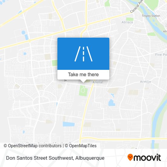 Mapa de Don Santos Street Southwest