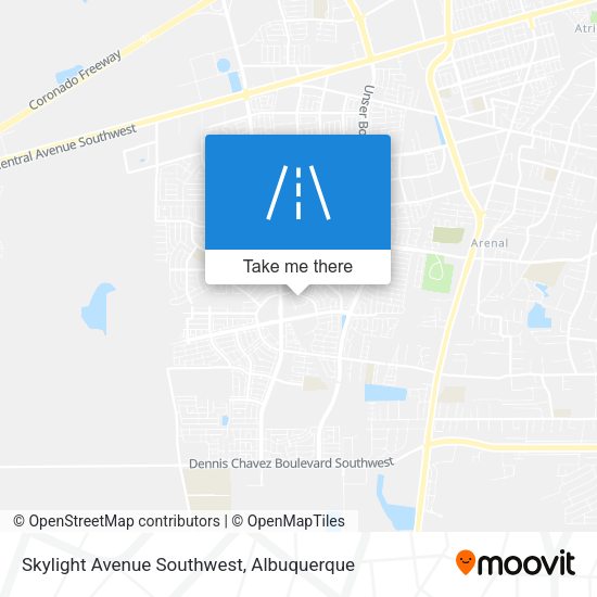 Skylight Avenue Southwest map