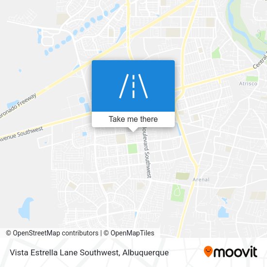 Mapa de Vista Estrella Lane Southwest