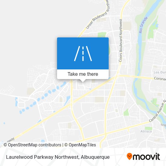 Laurelwood Parkway Northwest map