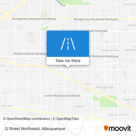 Mapa de Q Street Northeast