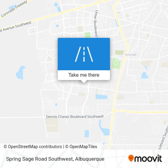 Spring Sage Road Southwest map