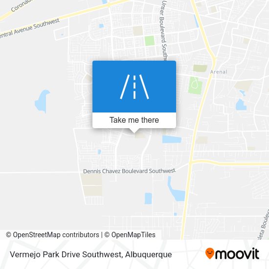 Vermejo Park Drive Southwest map