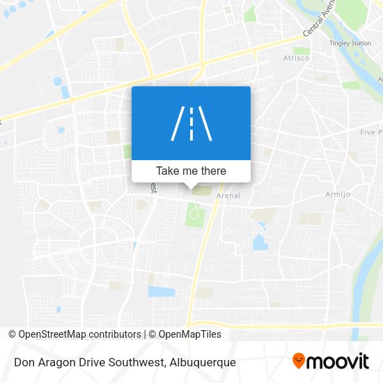 Don Aragon Drive Southwest map