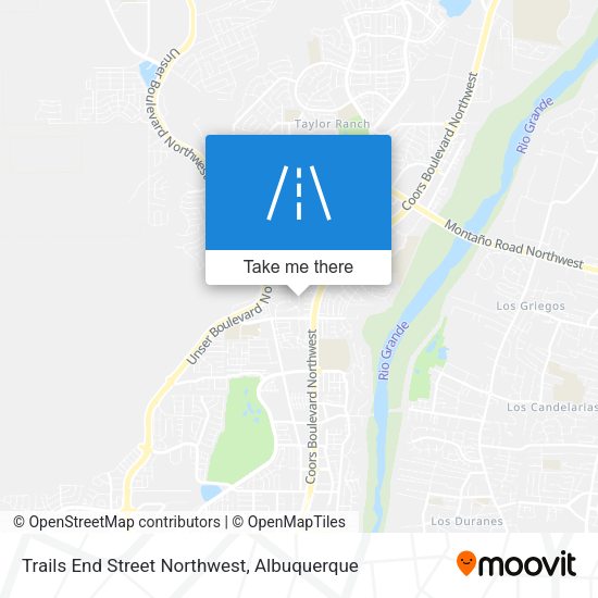 Mapa de Trails End Street Northwest