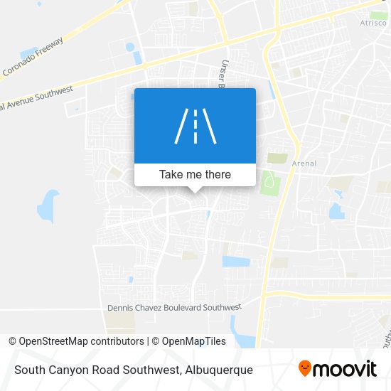 Mapa de South Canyon Road Southwest