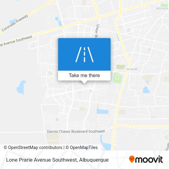Lone Prarie Avenue Southwest map