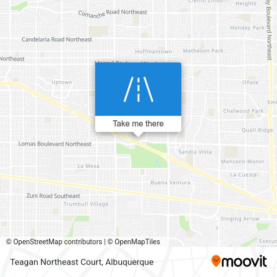 Mapa de Teagan Northeast Court