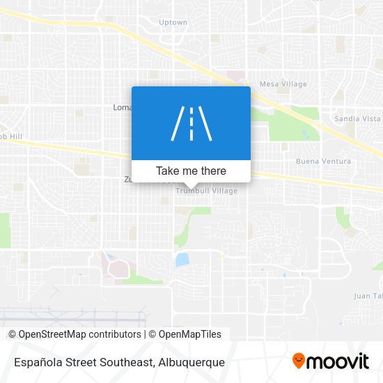 Española Street Southeast map
