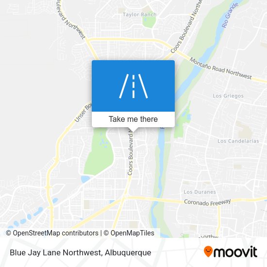 Blue Jay Lane Northwest map