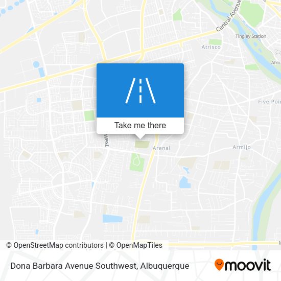 Mapa de Dona Barbara Avenue Southwest