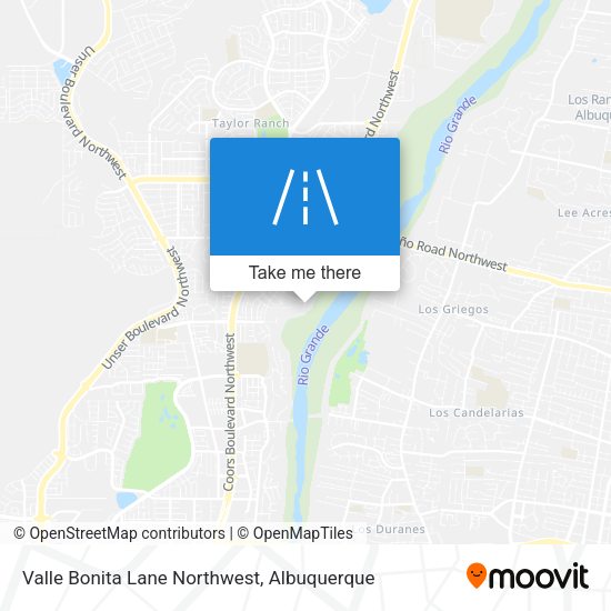 Valle Bonita Lane Northwest map