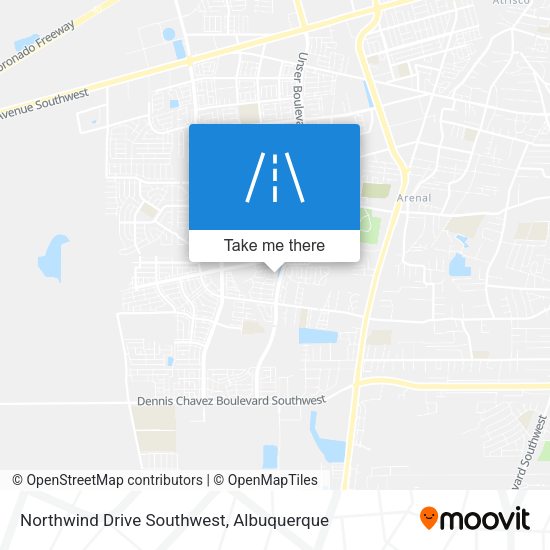 Northwind Drive Southwest map