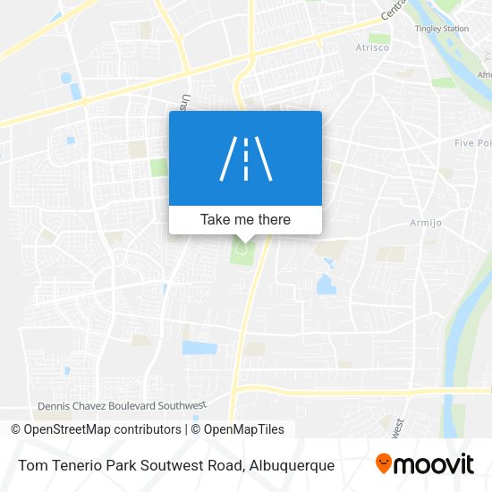 Tom Tenerio Park Soutwest Road map