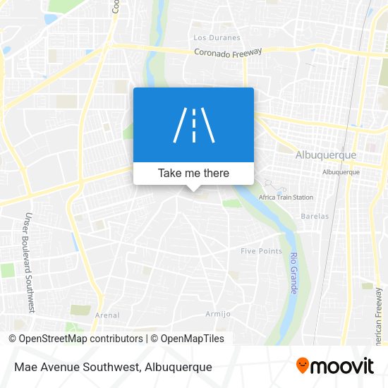 Mapa de Mae Avenue Southwest