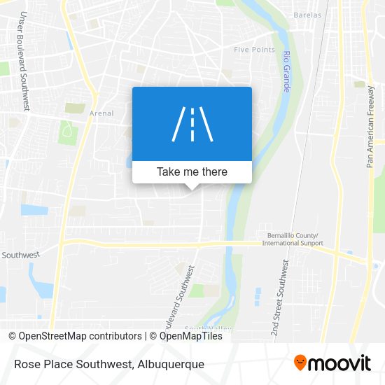 Rose Place Southwest map