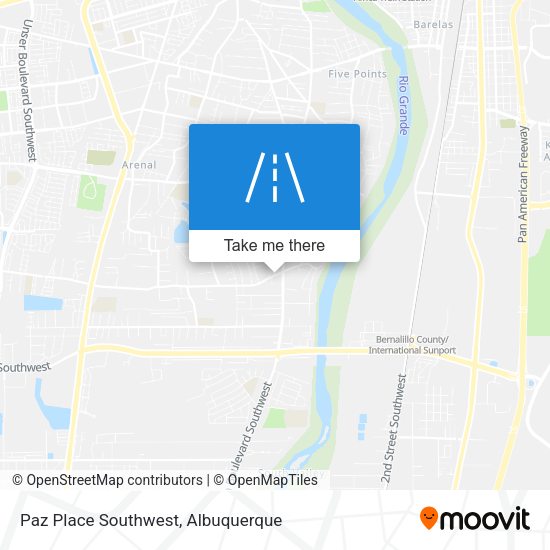 Mapa de Paz Place Southwest