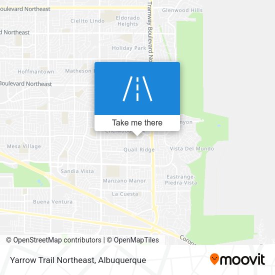 Mapa de Yarrow Trail Northeast
