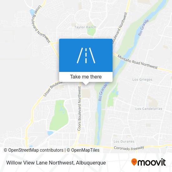 Mapa de Willow View Lane Northwest
