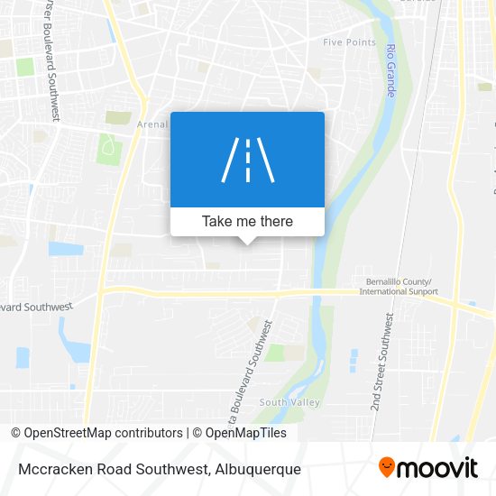 Mapa de Mccracken Road Southwest