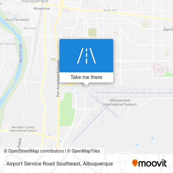 Mapa de Airport Service Road Southeast