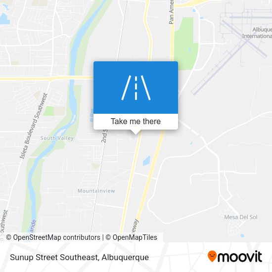 Sunup Street Southeast map
