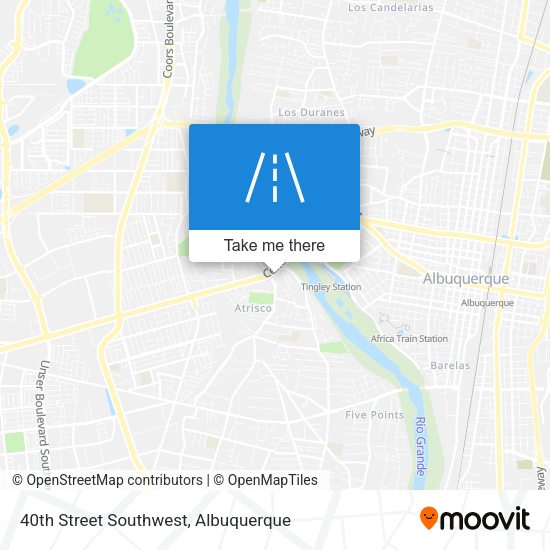 40th Street Southwest map