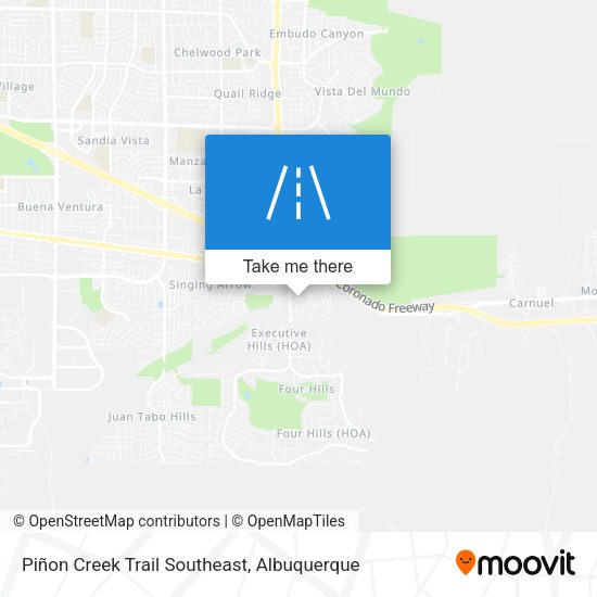 Piñon Creek Trail Southeast map