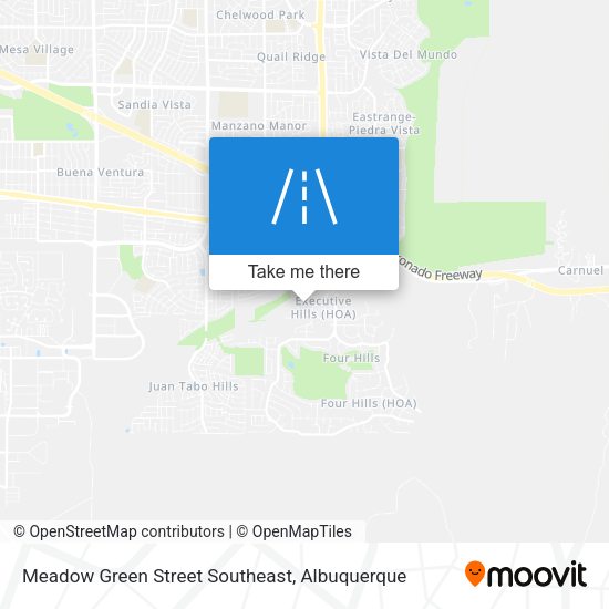 Meadow Green Street Southeast map