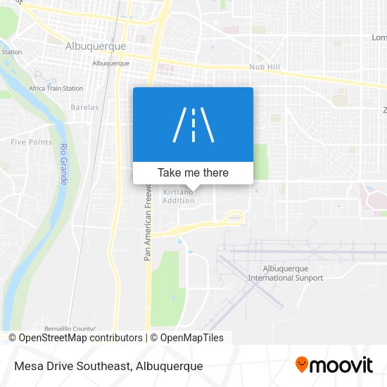Mesa Drive Southeast map