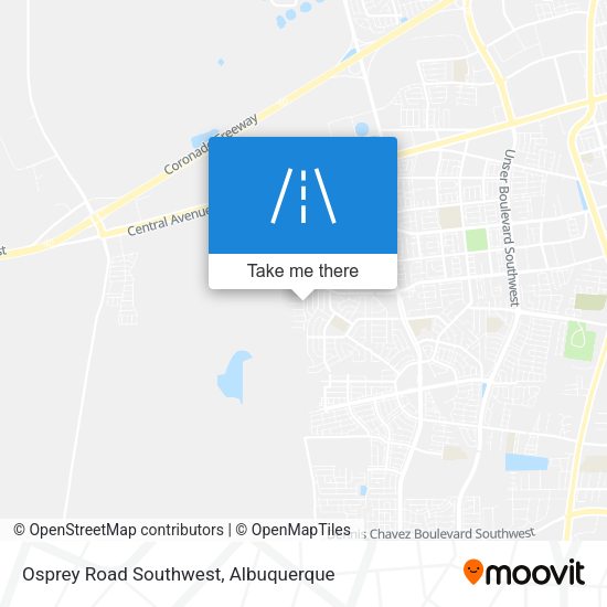 Osprey Road Southwest map