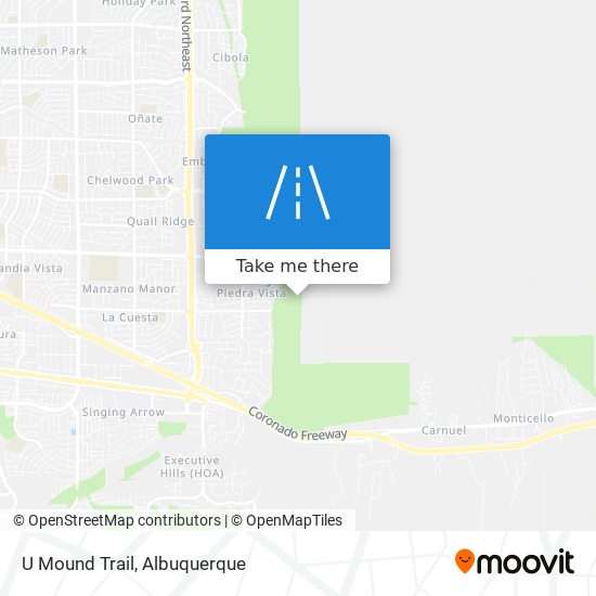 U Mound Trail map