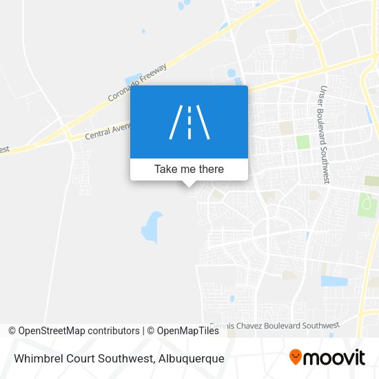 Whimbrel Court Southwest map
